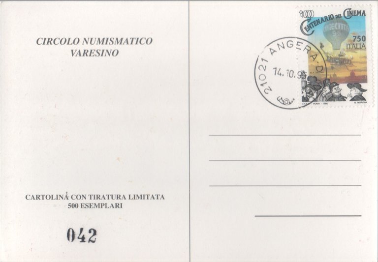 Angera. XIII Convegno Numismatico. 1975. Numerata 42/500 | Immagine Gallery 2