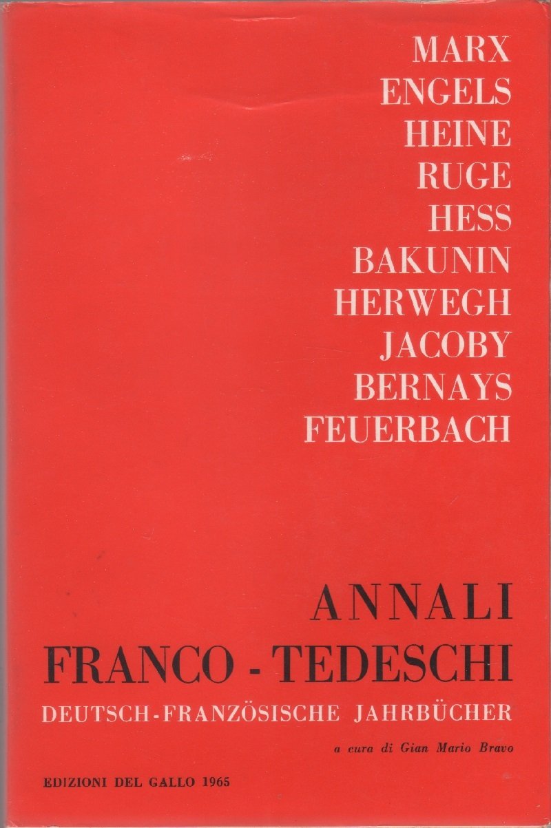 Annali Franco-Tedeschi. Deutsch-franzosische jahrbucher