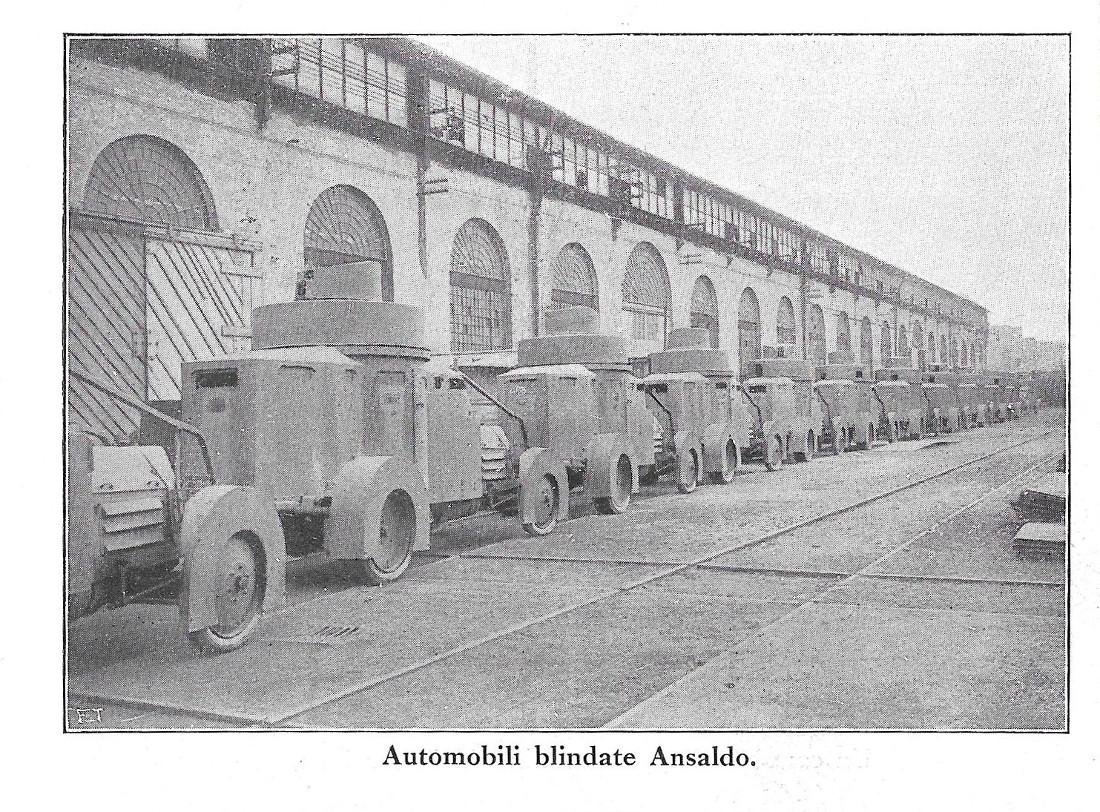 Ansaldo : Automobili blindate / cannone di grosso calibro in …