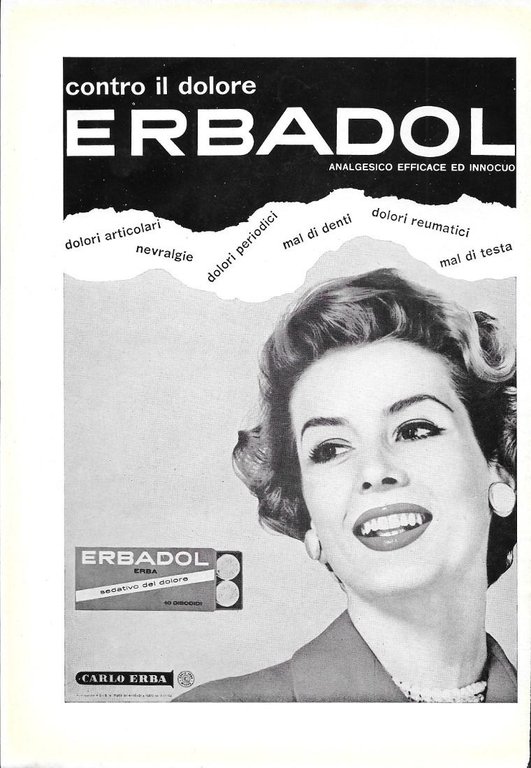 Antonio Ferretti mobili per l'ufficio/ Erbadol. Advertising 1961 fronte/retro