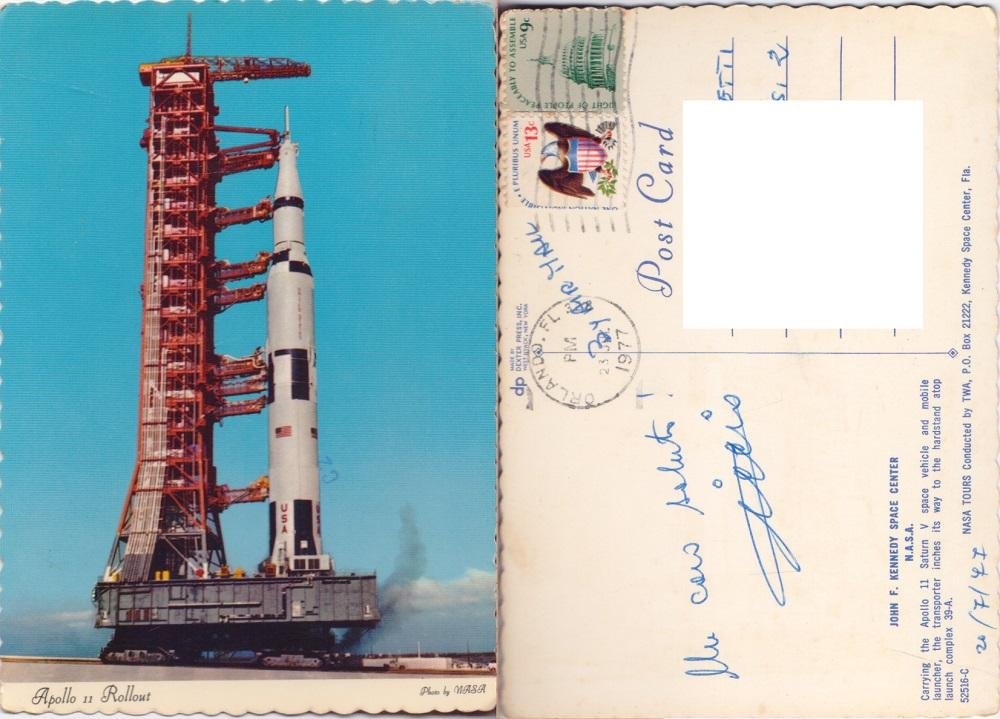 Apollo 11 in Rollout. Viaggiata 1977