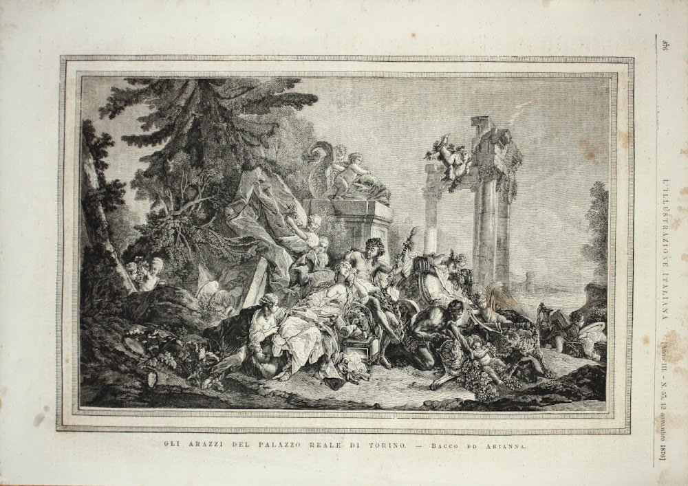 Arazzi del Palazzo reale di Torino. Bacco e Arianna. Stampa …