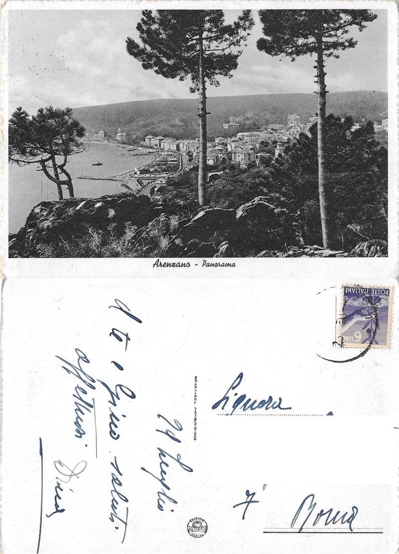 Arenzano. Panorama. Viaggiata 1950