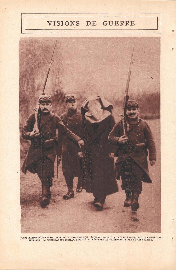 Arrestation d'un espion. 1915