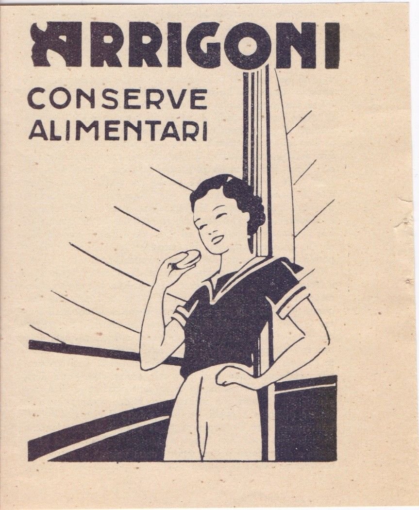 Arrigoni. Conserve alimentari - Pubblicità 1935