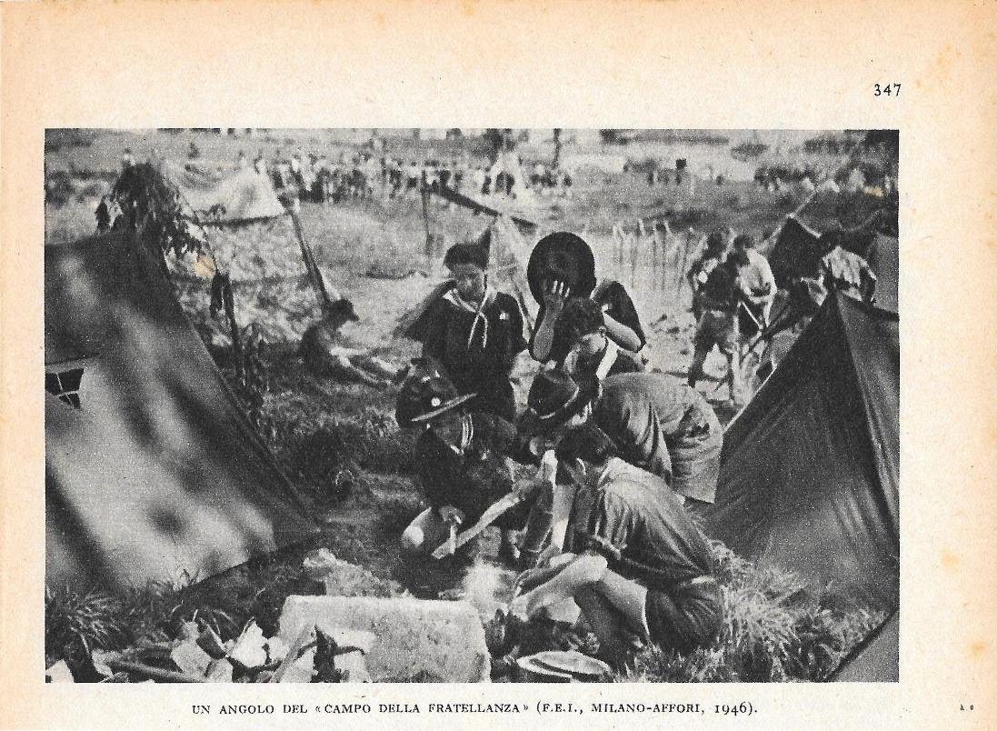 ASCI. Un angolo del campo della fratellanza (Milano Affori 1946). …