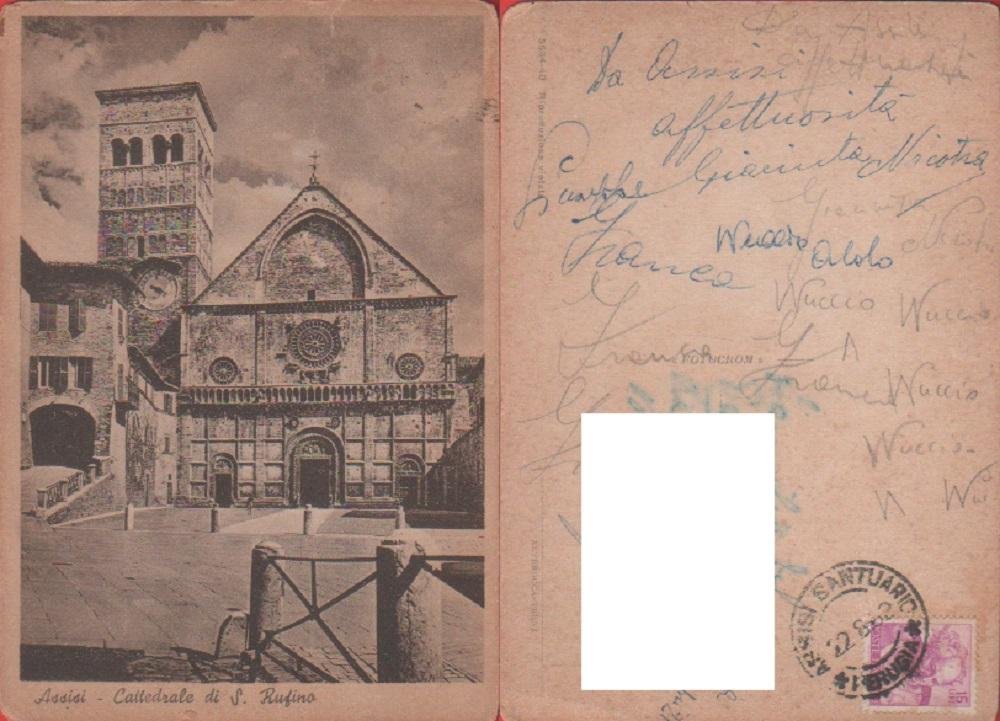 Assisi. Cattedrale di S.Rufino. Viaggiata.