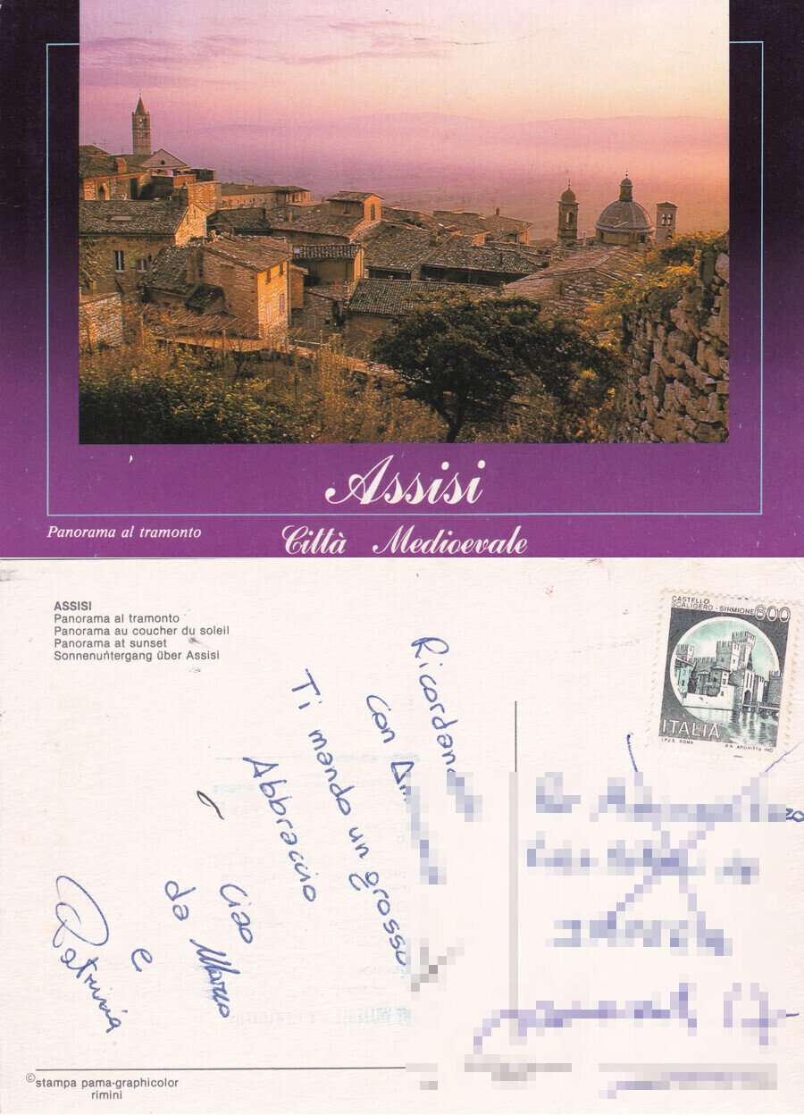 Assisi. Panorama al tramonto - Viaggiata