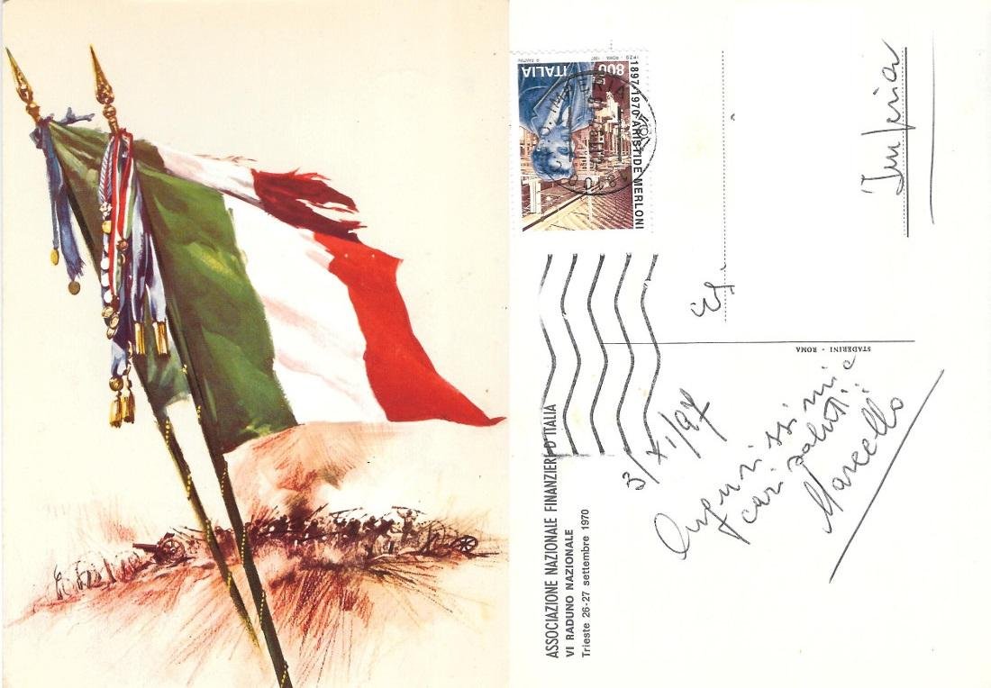 Associazione Nazionale Finanzieri d'Italia. VI Raduno Naz. Trieste 1970. viaggiata …