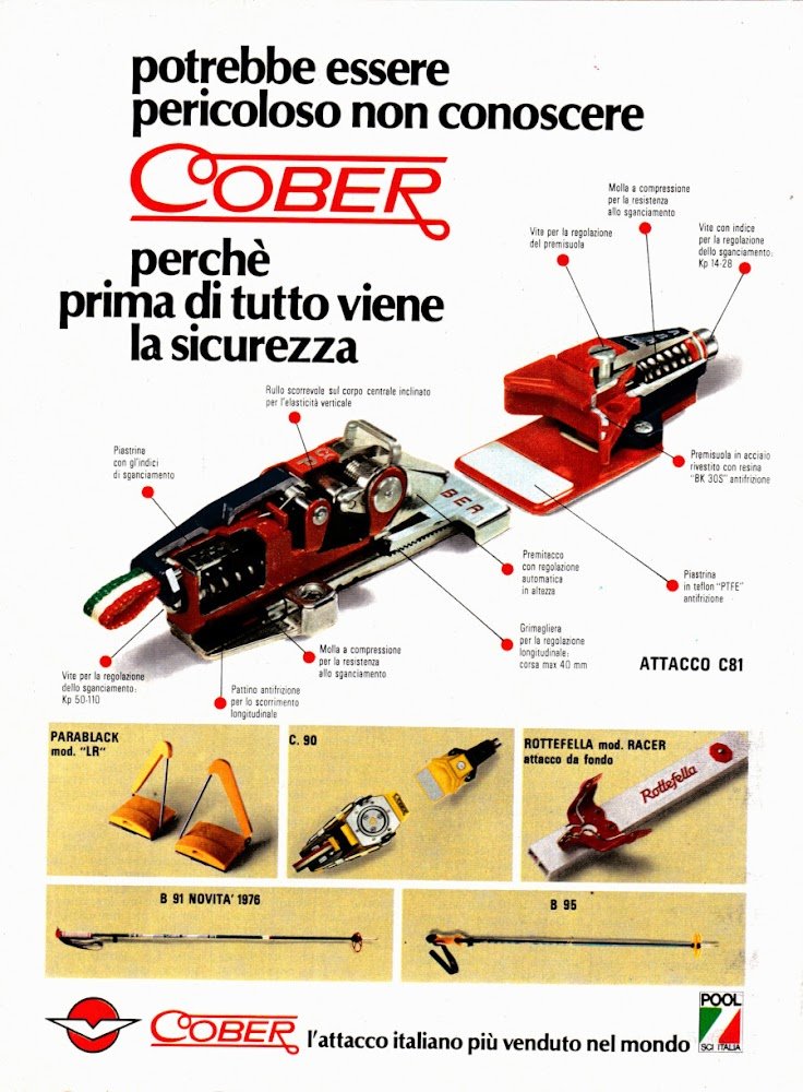 Attacchi Cober/ Scarponi San Marco. Advertising 1977