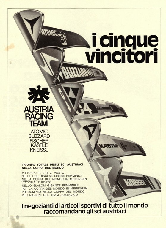 Attacchi Salomon 555 / Materiali Austria Rancing Team . Advertising …
