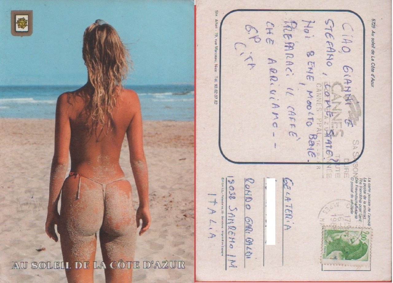 Au soleil de la Cote d'Azur. Viaggiata 1988