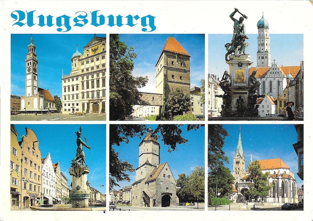 Augsburg. Vedute. Non viaggiata