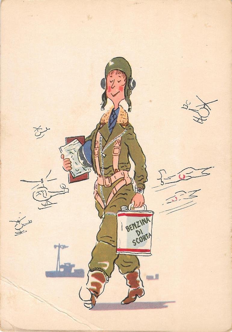 Aviatore, satirica. Ed. Cecami. Non viaggiata