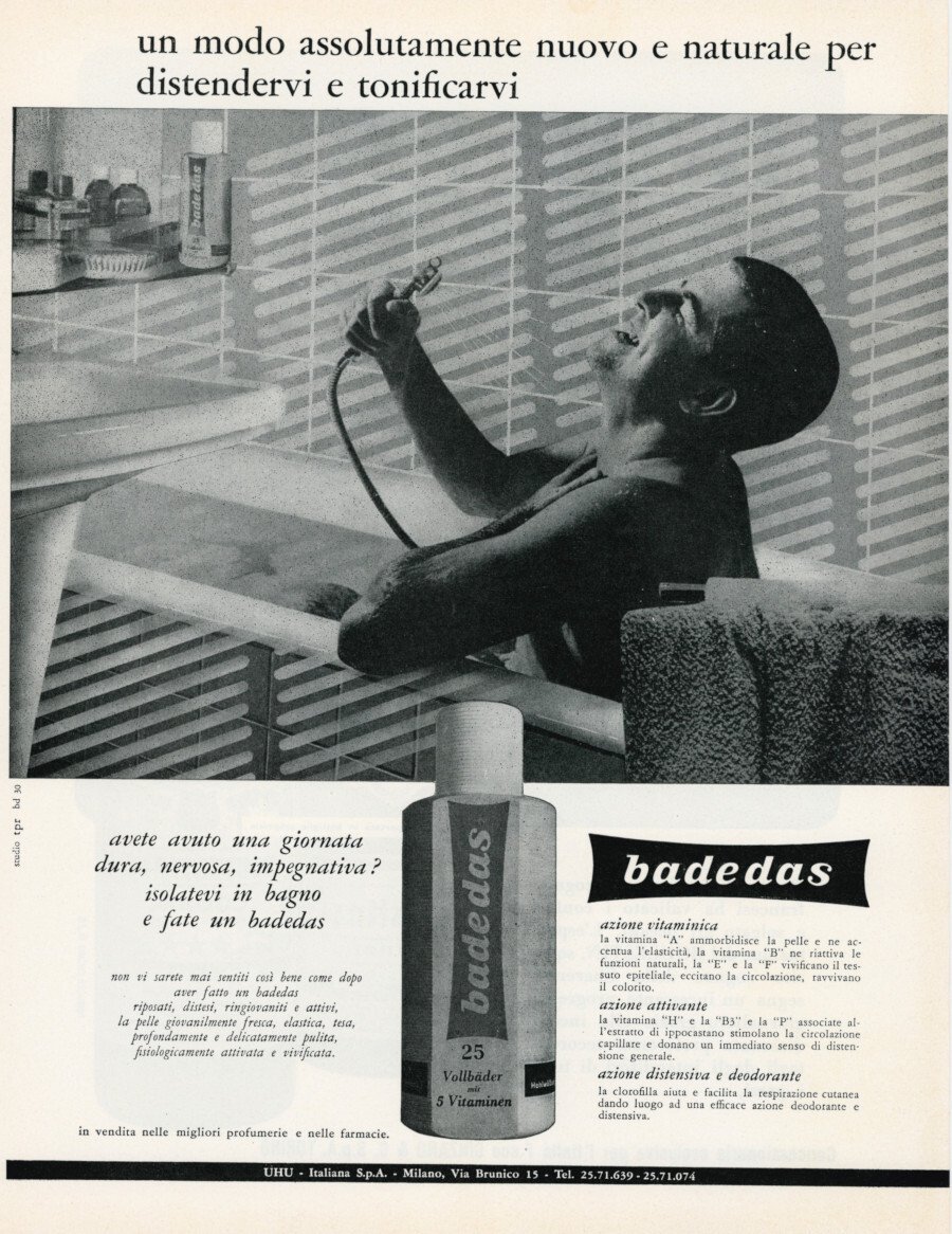 Badedas / Boulestin Cognac. Advertising 1961
