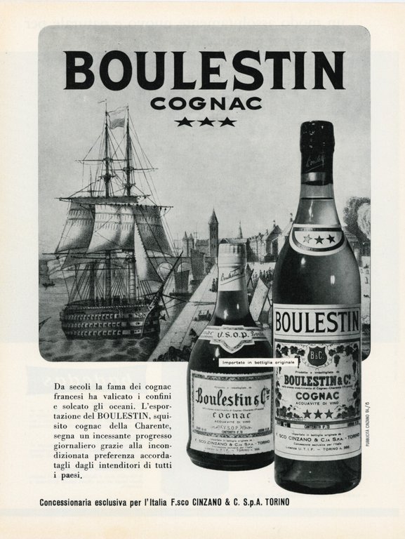 Badedas / Boulestin Cognac. Advertising 1961