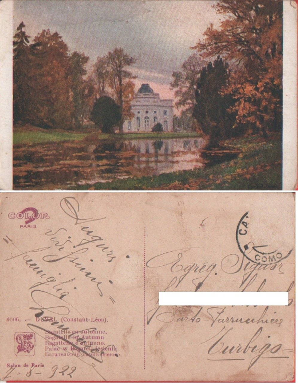 Bagatelle en automne. Produzione Duval (Francia). Viaggiata 1922