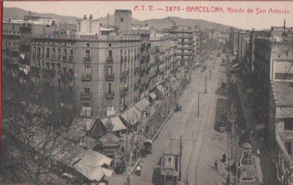 Barcellona. Ronda de San Antonio. Non viaggiata