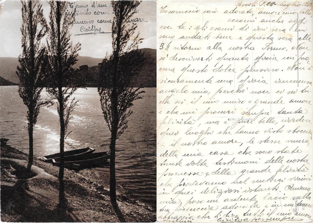 Barche sulla riva. Ed. Cecami. Scritta 1938