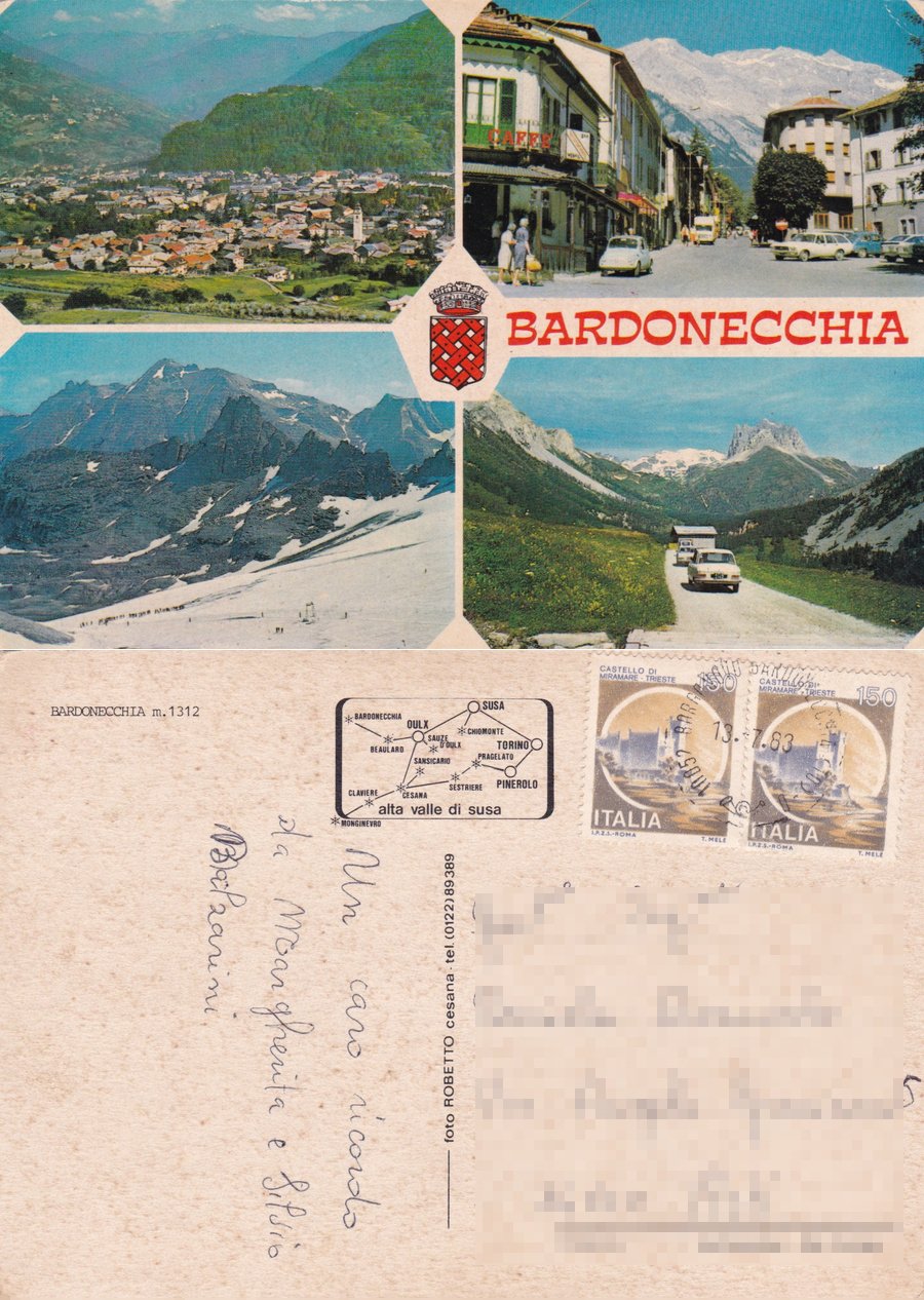 Bardonecchia (TO) Vedute. Viaggiata 1963