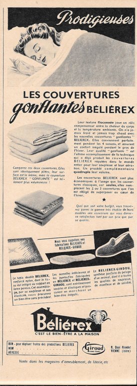 Bas Exciting / Le couvertures Gonflantes Béliérex. Giraud - Advertising …