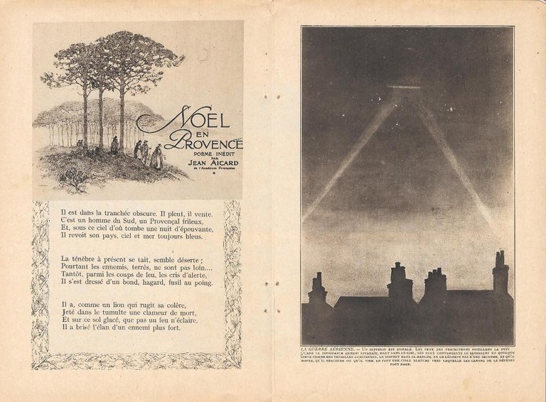 Bataille de Champagne-Passage du Danube/La guerre aerienne . Stampa 1915