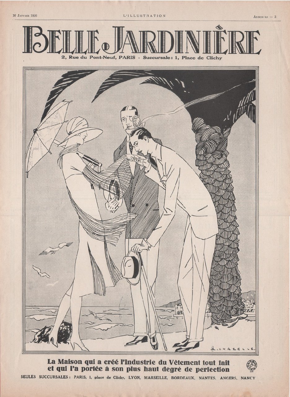 Belle Jardiniere. Advertising 1926