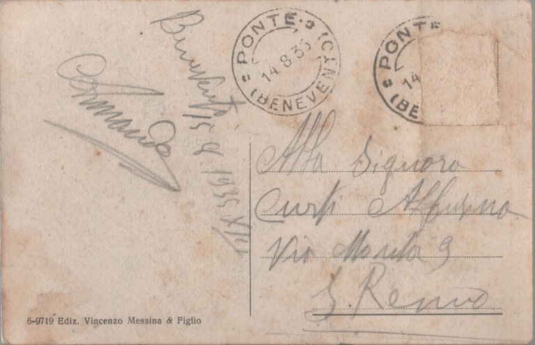 Benevento. Corso Garibaldi. Viaggiata 1935