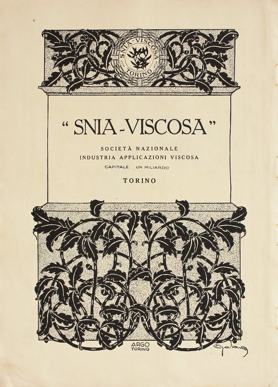 Benzina Victoria / SNIA Viscosa. Advertising 1927