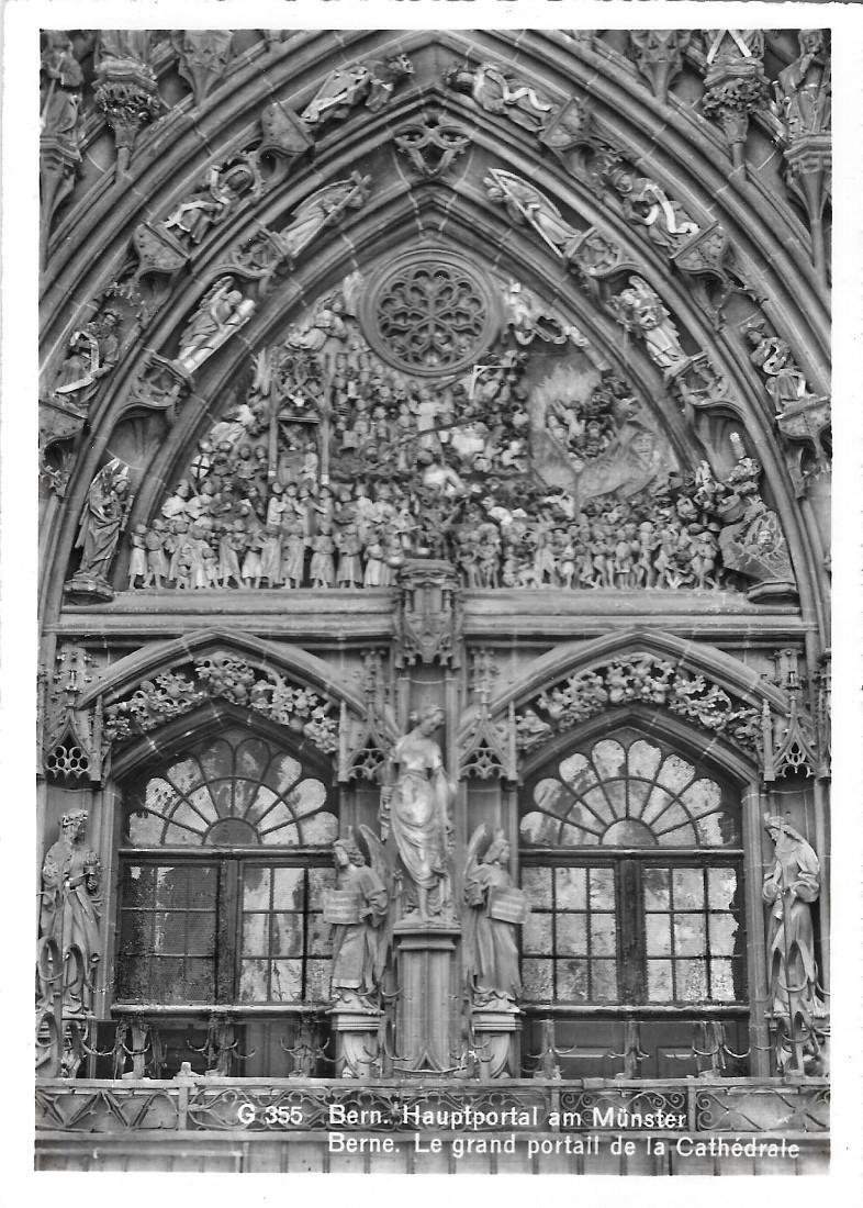 Berne. Le grand portail de la Cathédrale. Non viaggiata