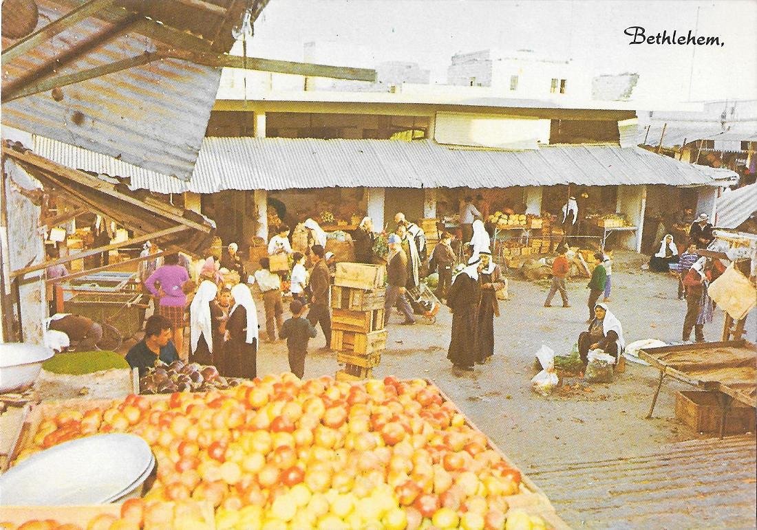 Betlemme. Piazza del mercato. Non viaggiata