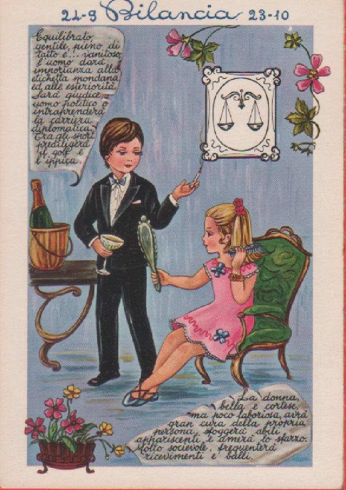 Bilancia. Segno zodiacale. Non viaggiata