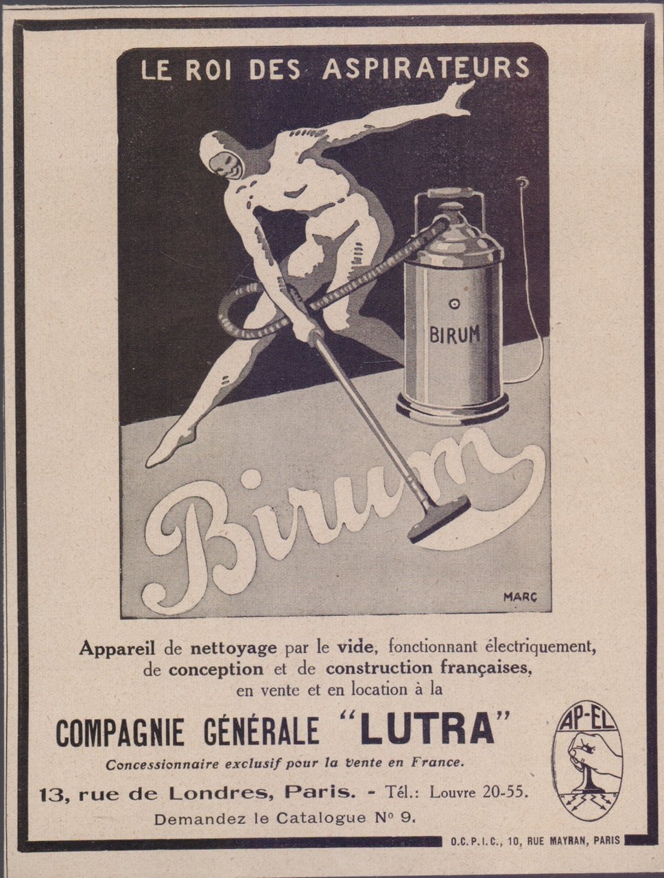 Birum le roi des apirateurs. Compagnie Generale Lutra. Advertising 1923