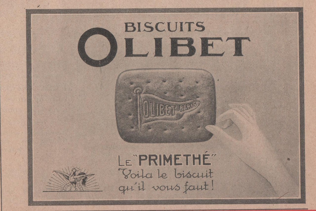 Bisquits Olibet. Advertising 1926