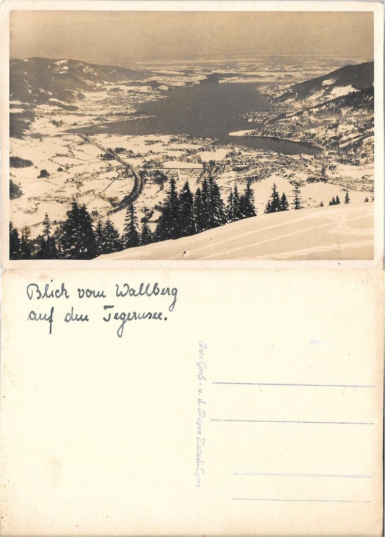 Blick vom Wallberg auf den Tegernsee. Non viaggiata