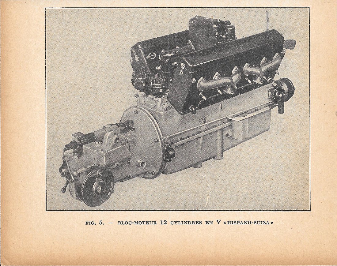 Bloc Moteur 12 Cylindres en V Hispano-Suiza - Immagine 1933