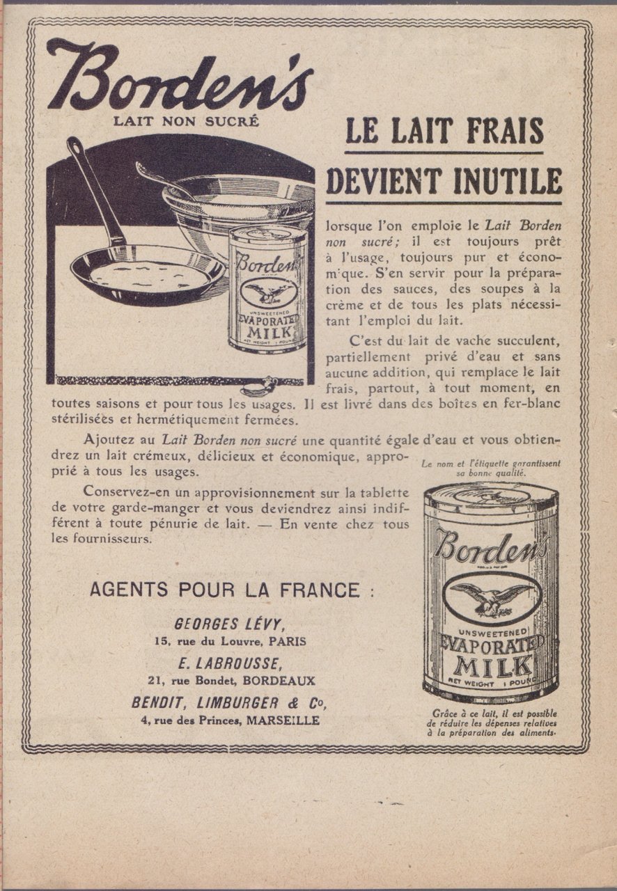 Boden's le lait frais devient inutile. Advertising 1920