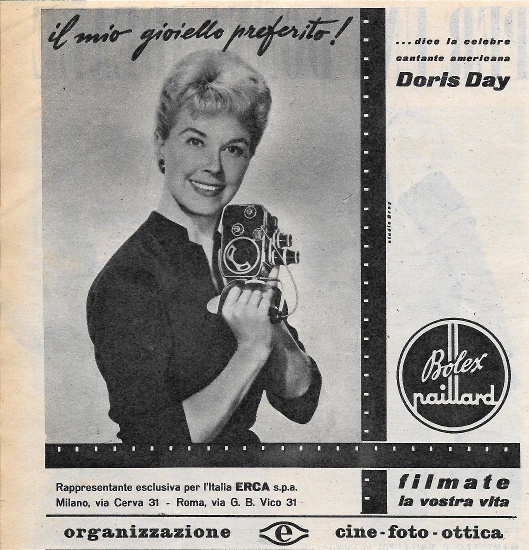 Bolex Paillard. Advertising 1956