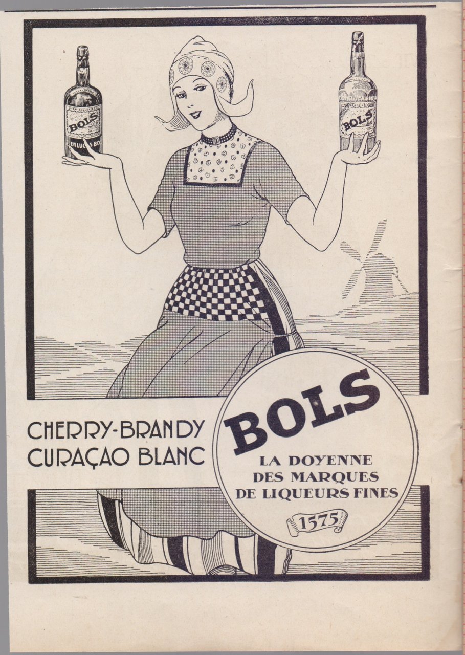 Bols. La doyenne des marques de liqueurs fines. Advertising 1925