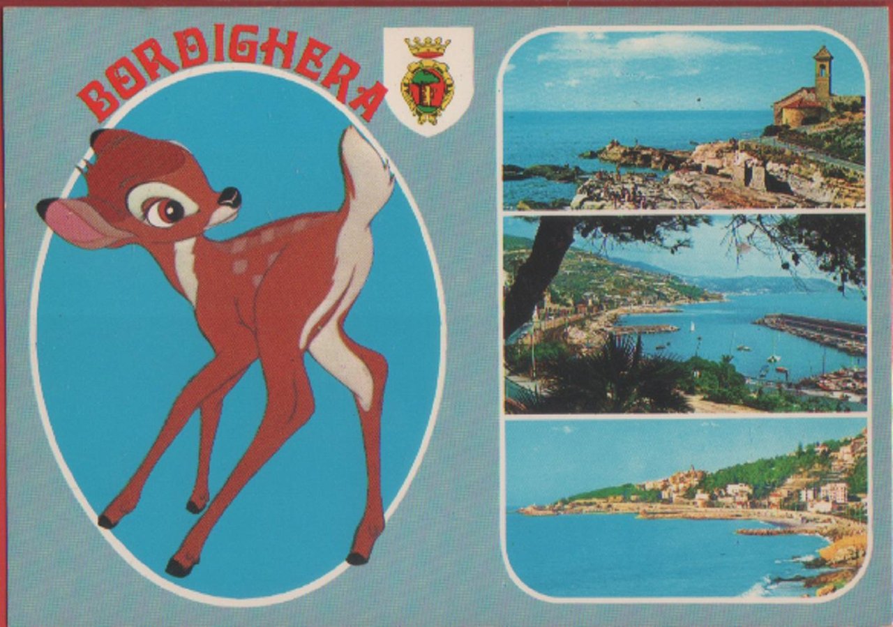 Bordighera (IM). Bambi con vedute. Non viaggiata