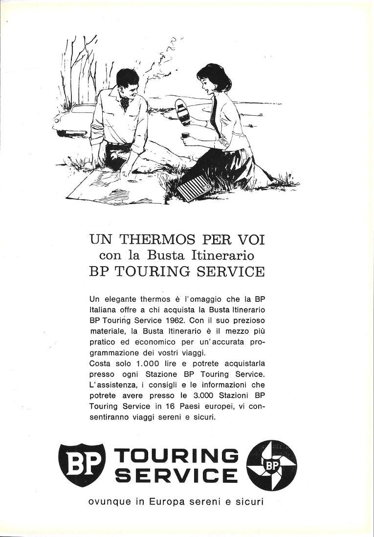 BP Touring Service. Un thermos per voi con la busta …