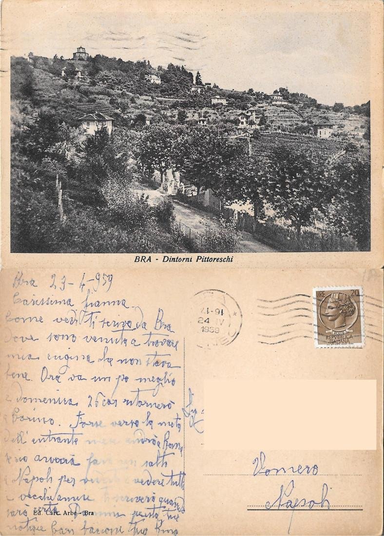 Bra. Dintorni pittoreschi. Viaggiata 1959