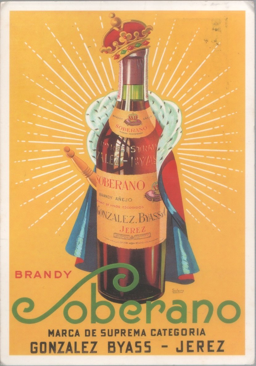 Brandy Soberano (riproduzione manifesto pubblicitario). Viaggiata 2003