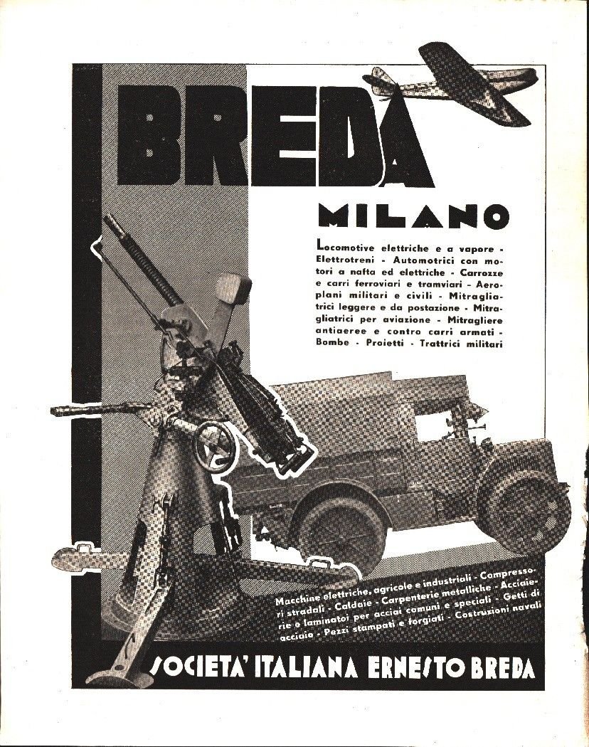 Breda Milano - Pubblicità 1936