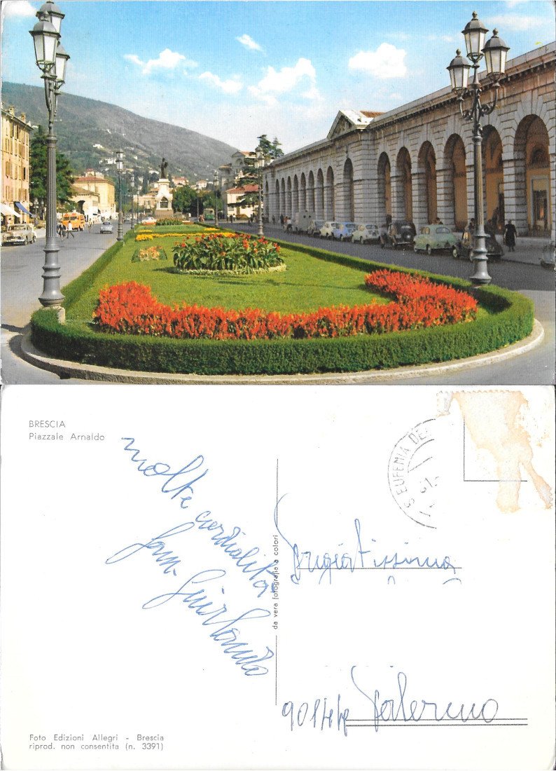 Brescia. Piazza Arnaldo - Viaggiata