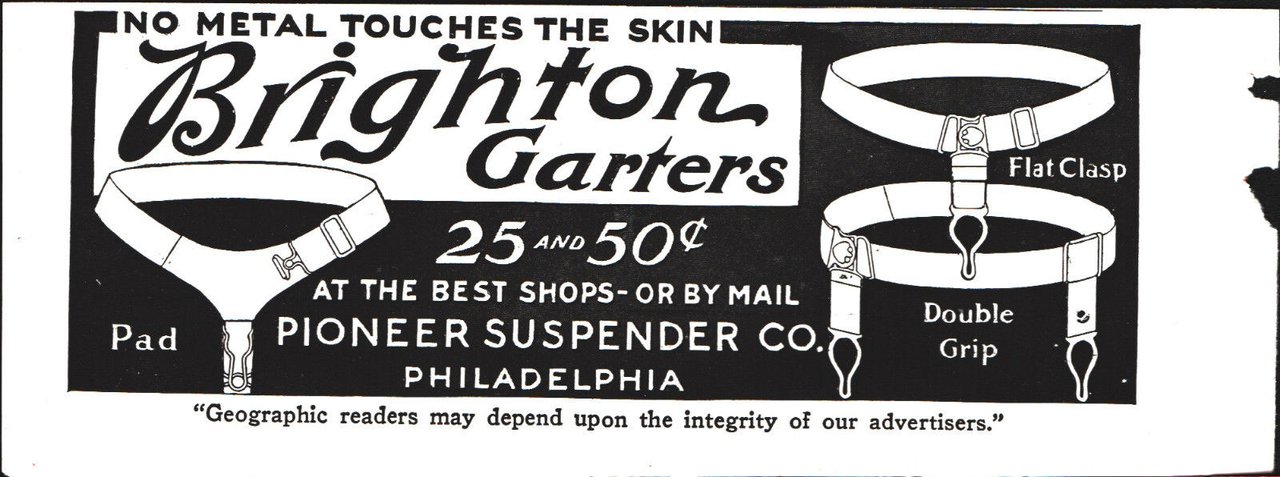 Brigton Garters - Pubblicità 1912
