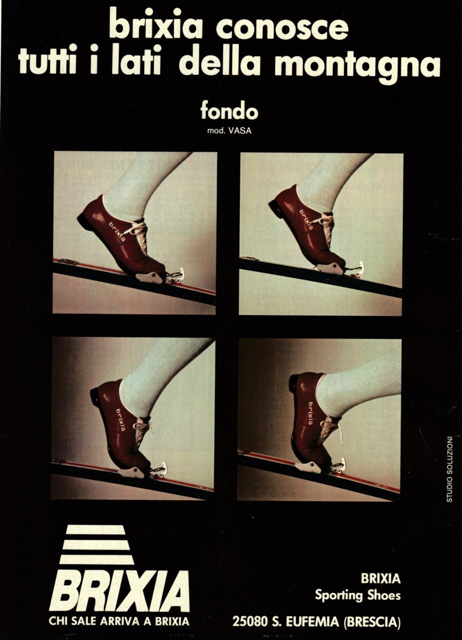 Brixia attacco per fondo modello Vasa. Advertising 1976