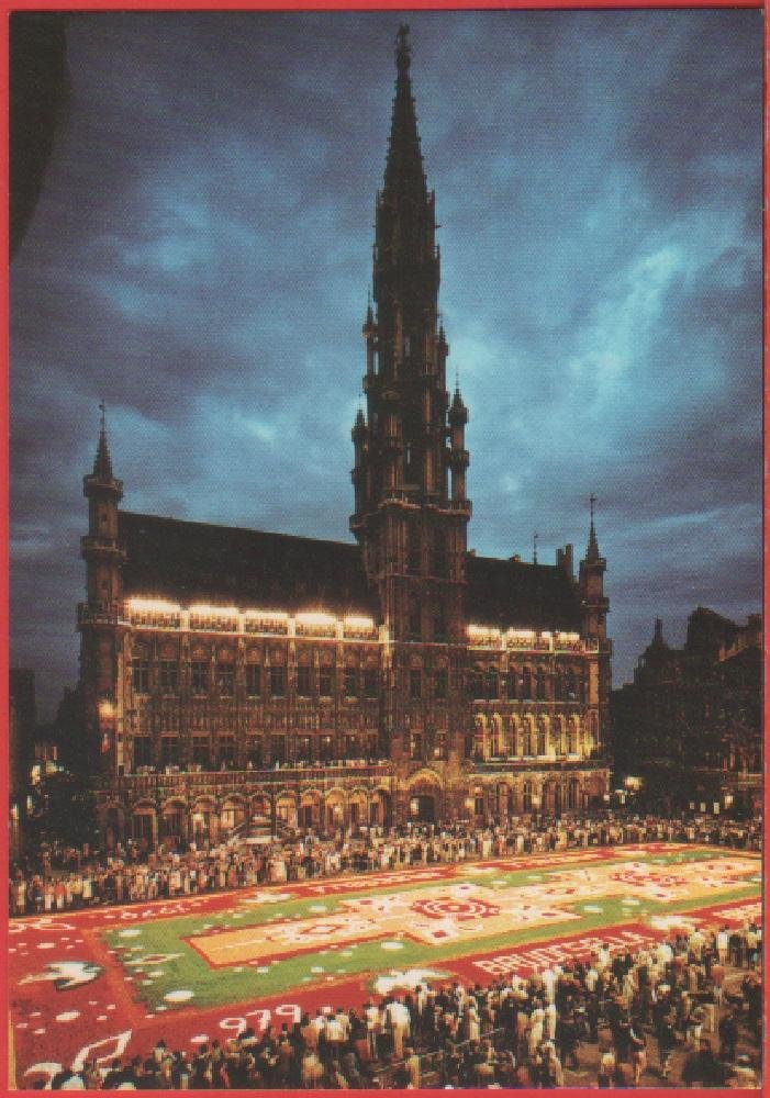 Bruxelles. Hotel de Ville. Tapis de fleurs