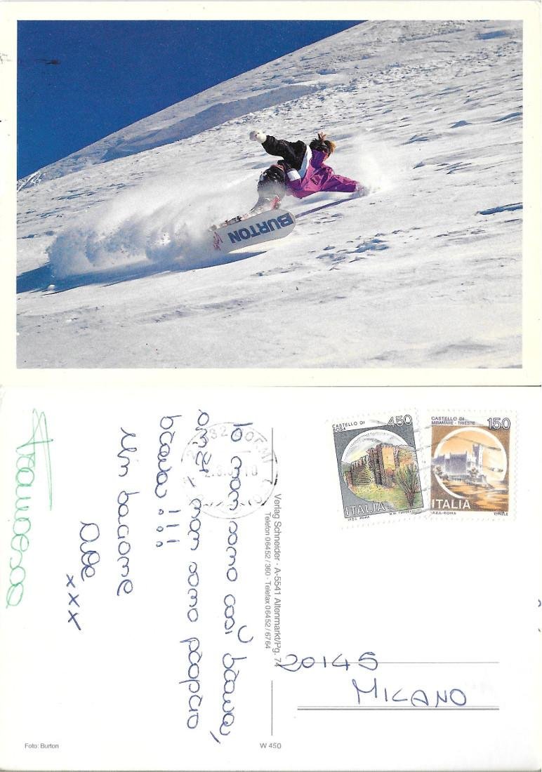 Burton Snowboard. Viaggiata 1991