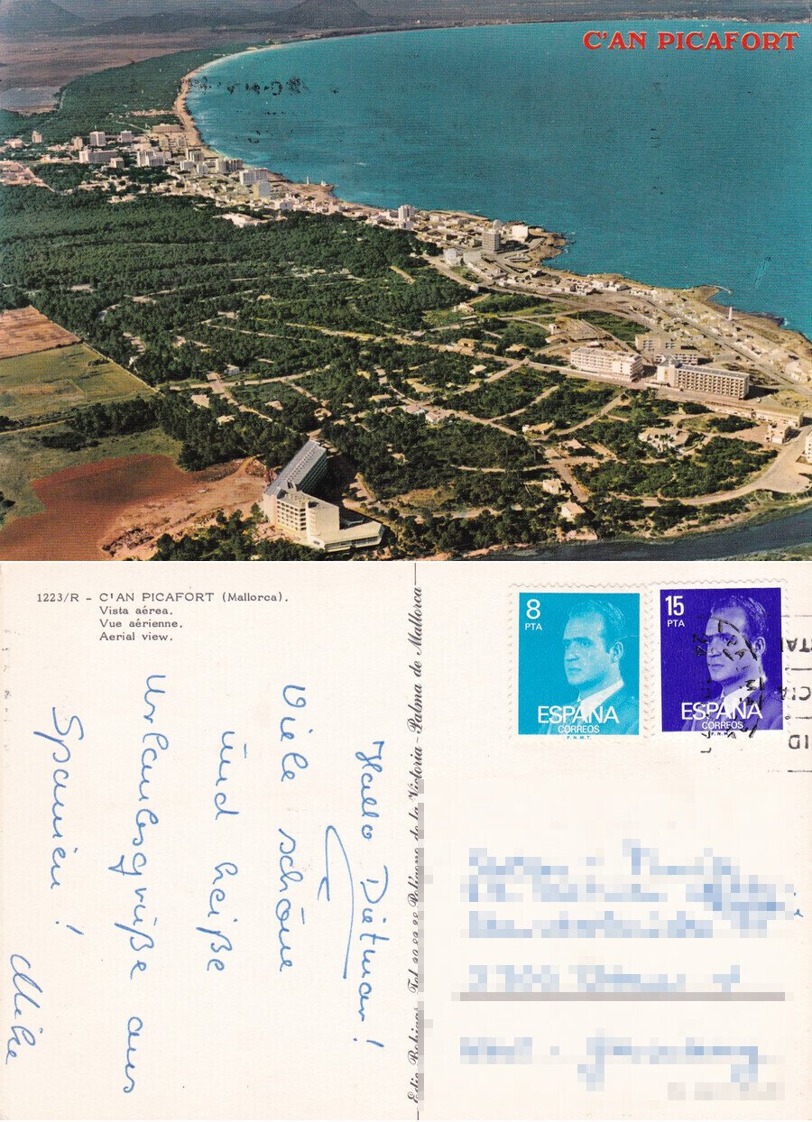 C'An Picafort. Vista Aerea. Viaggiata